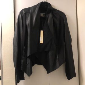 Faux leather jacket